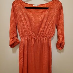 Like New Soprano Fit & Flare Orange Dress Size-M